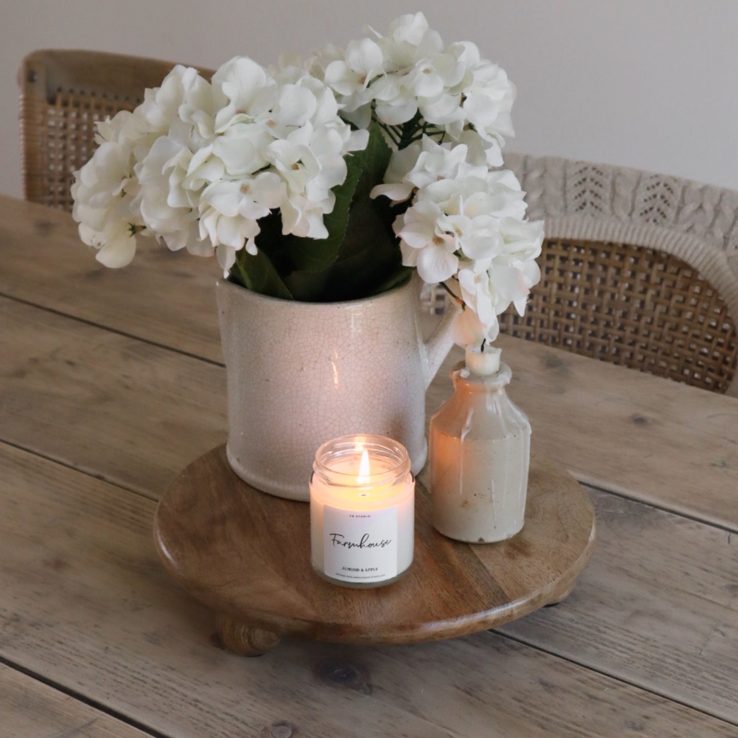 Wood Round Display Plate