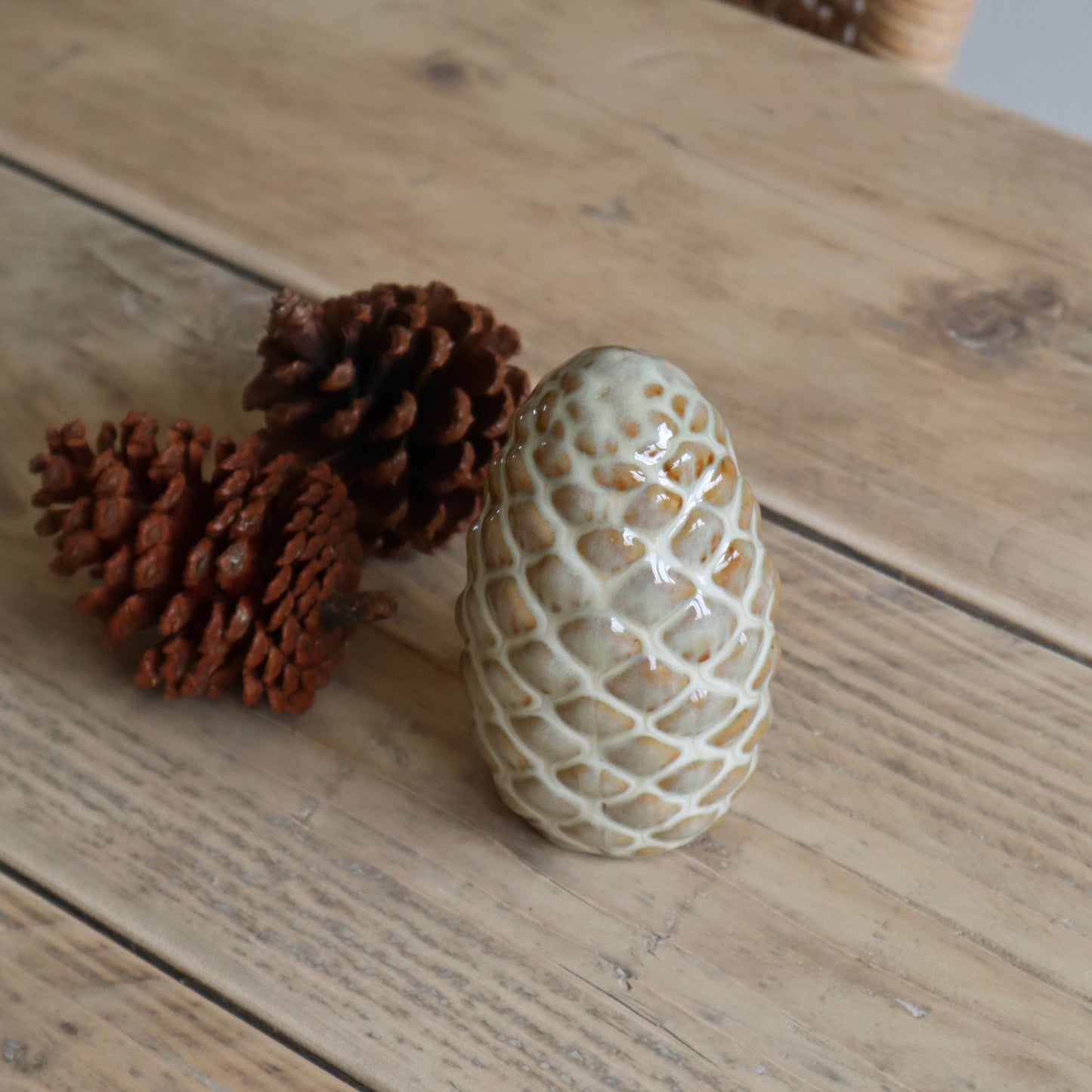 Ceramic Pine Cone Decoration