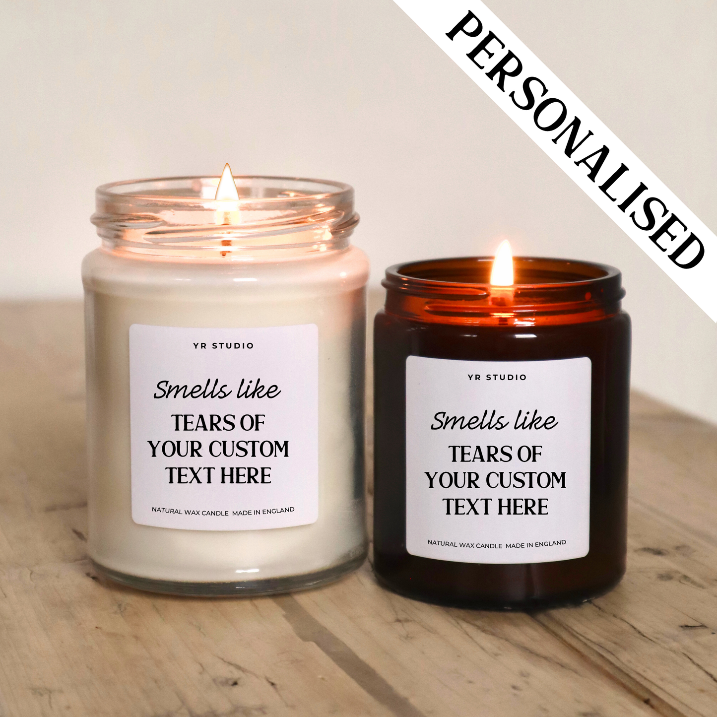 "Smells Like Tears ..." Personalised Gift Candle