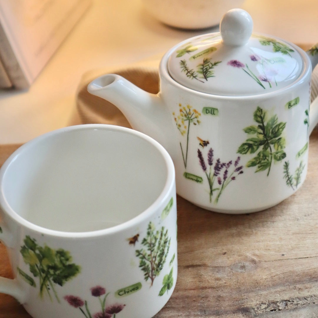Herb Garden Tea For One Set