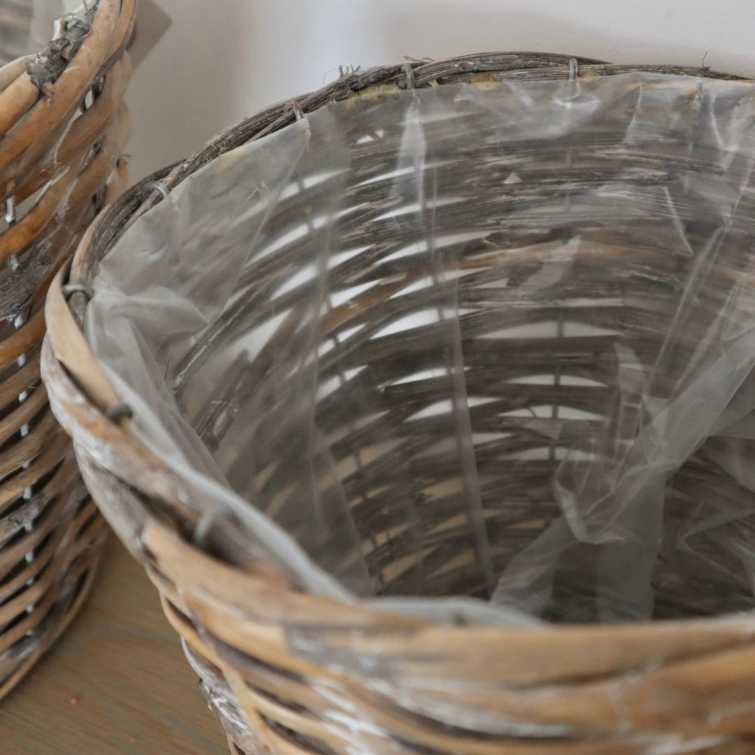 Natural Woven Basket Pots (2 sizes)