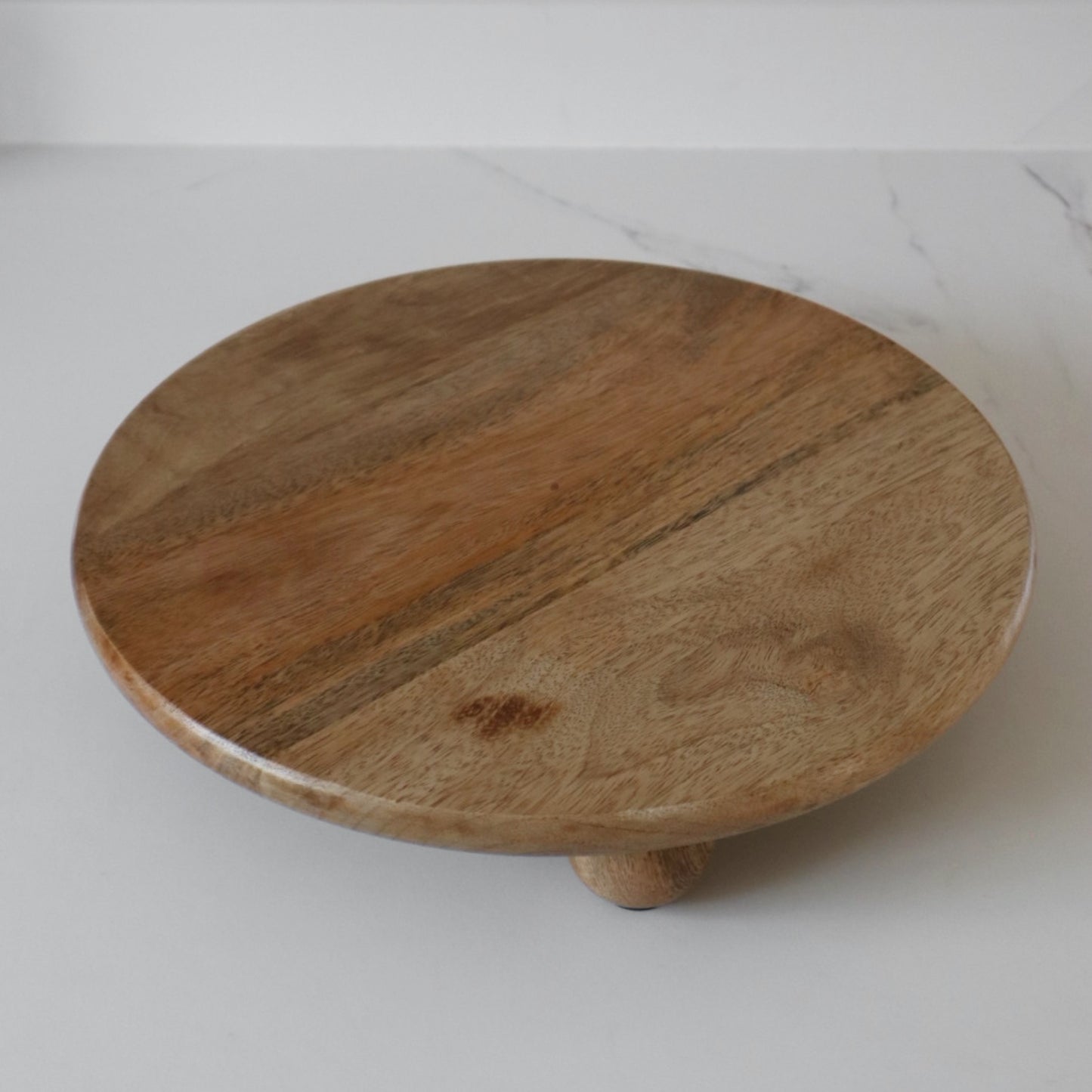 Wood Round Display Plate