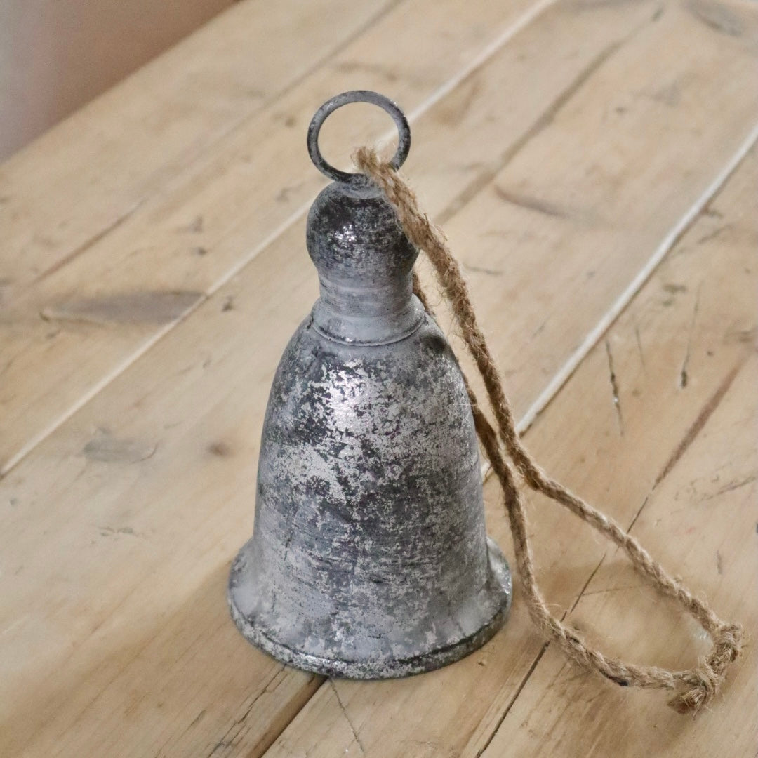Rustic Hanging Silver Bells
