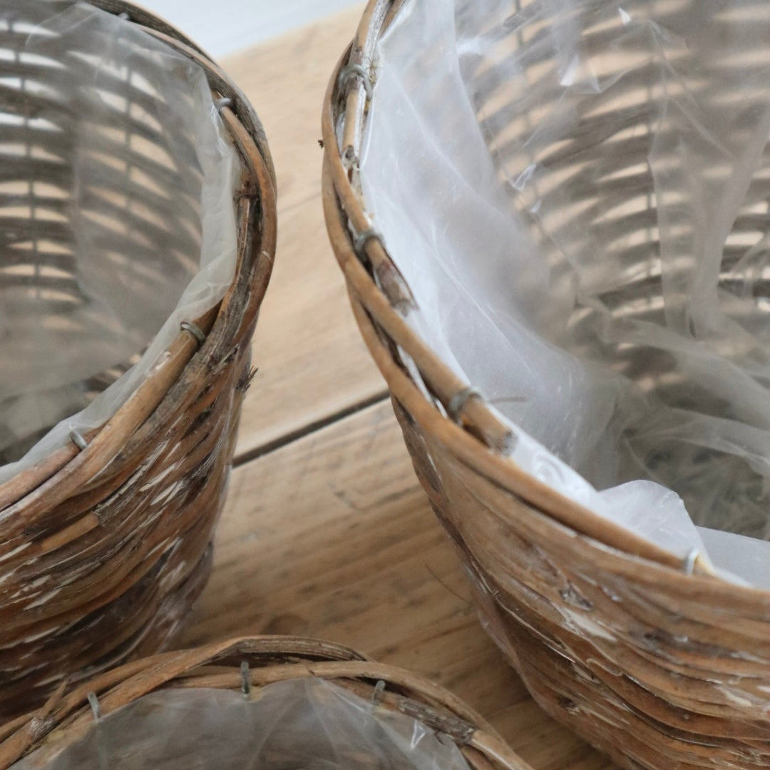 Natural Woven Basket Pots (3 sizes)