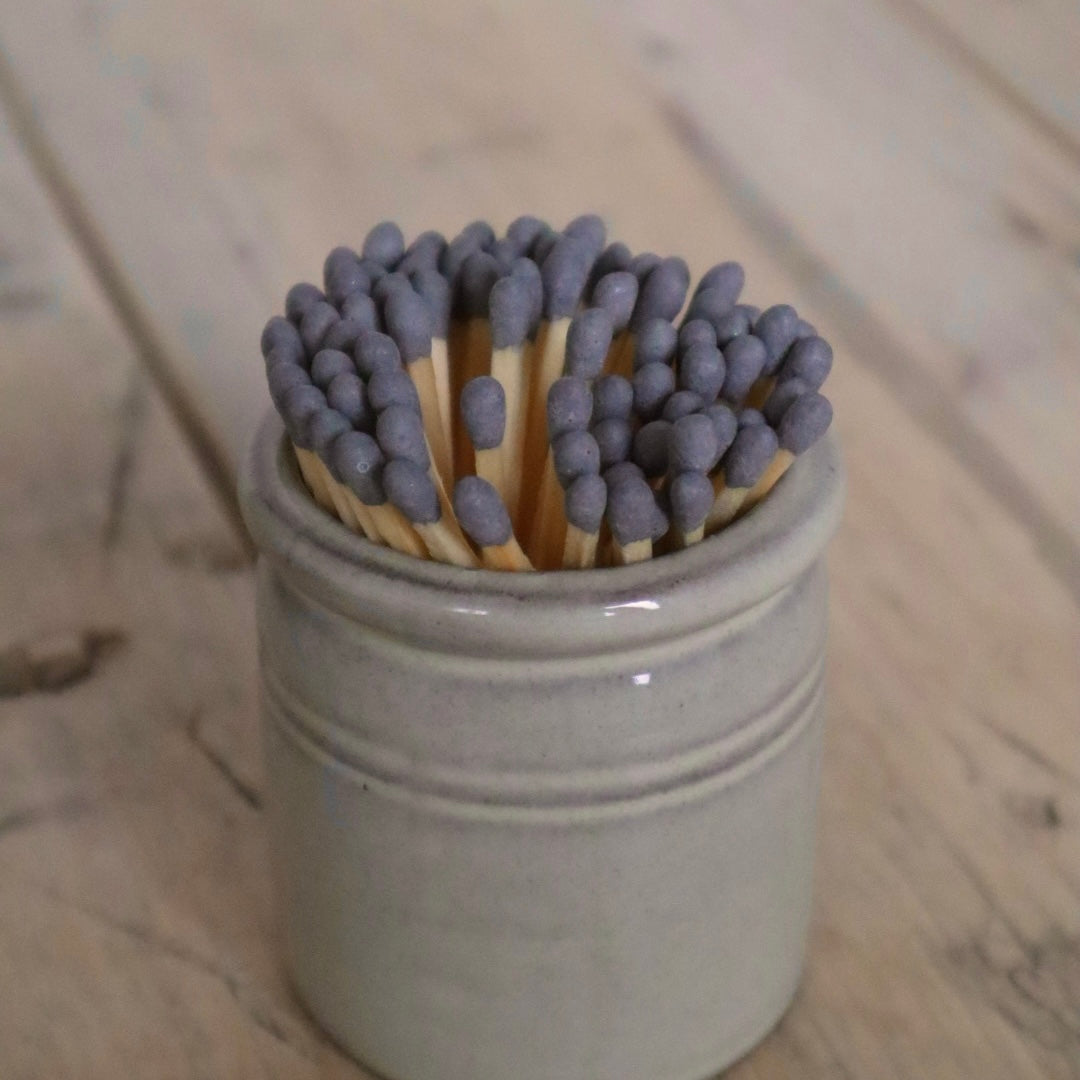 Crock Pot Match Striker - Rustic Stoneware Match Holder