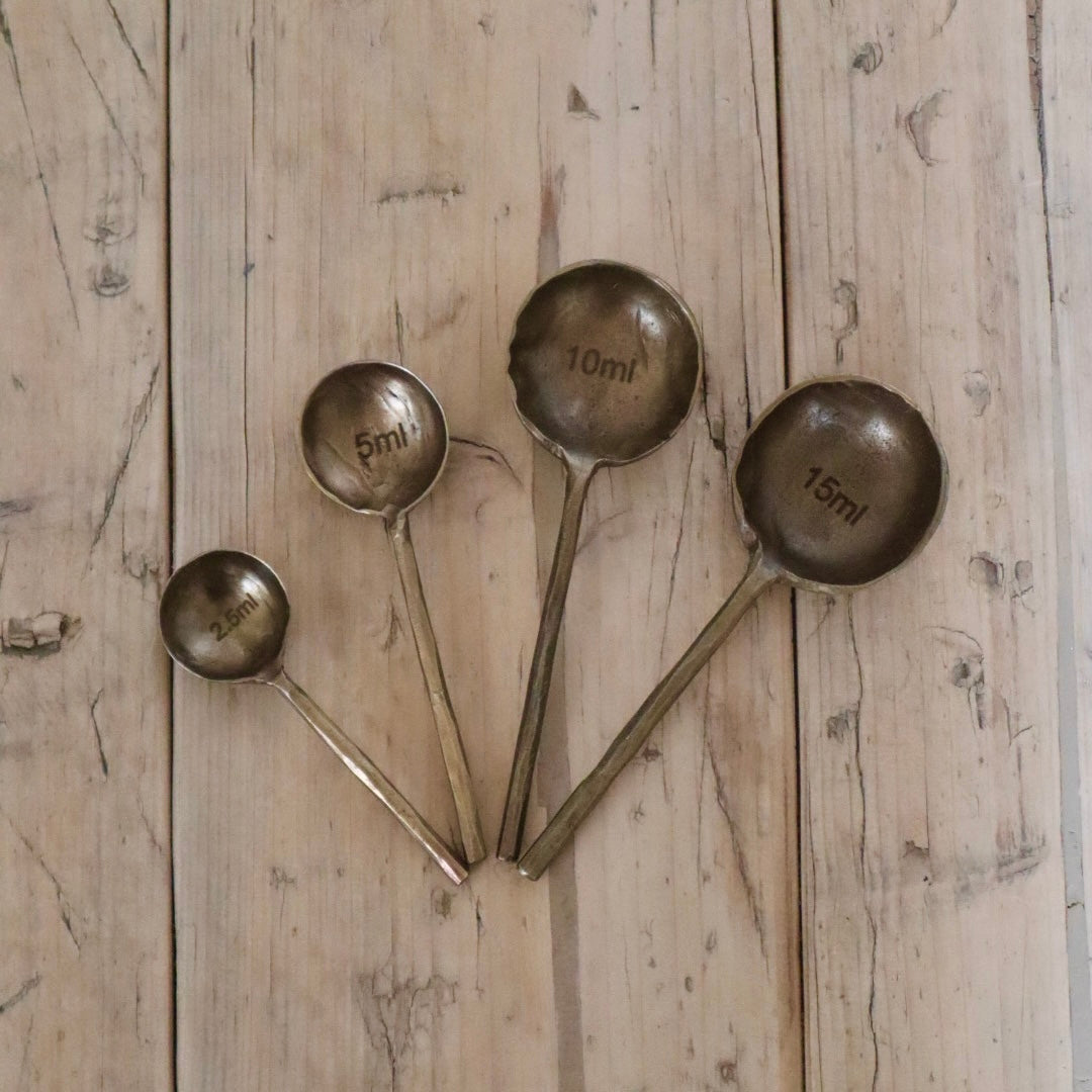 Forged Measuring Spoons Set of 4 – Timeless Artisan Kitchen Tools