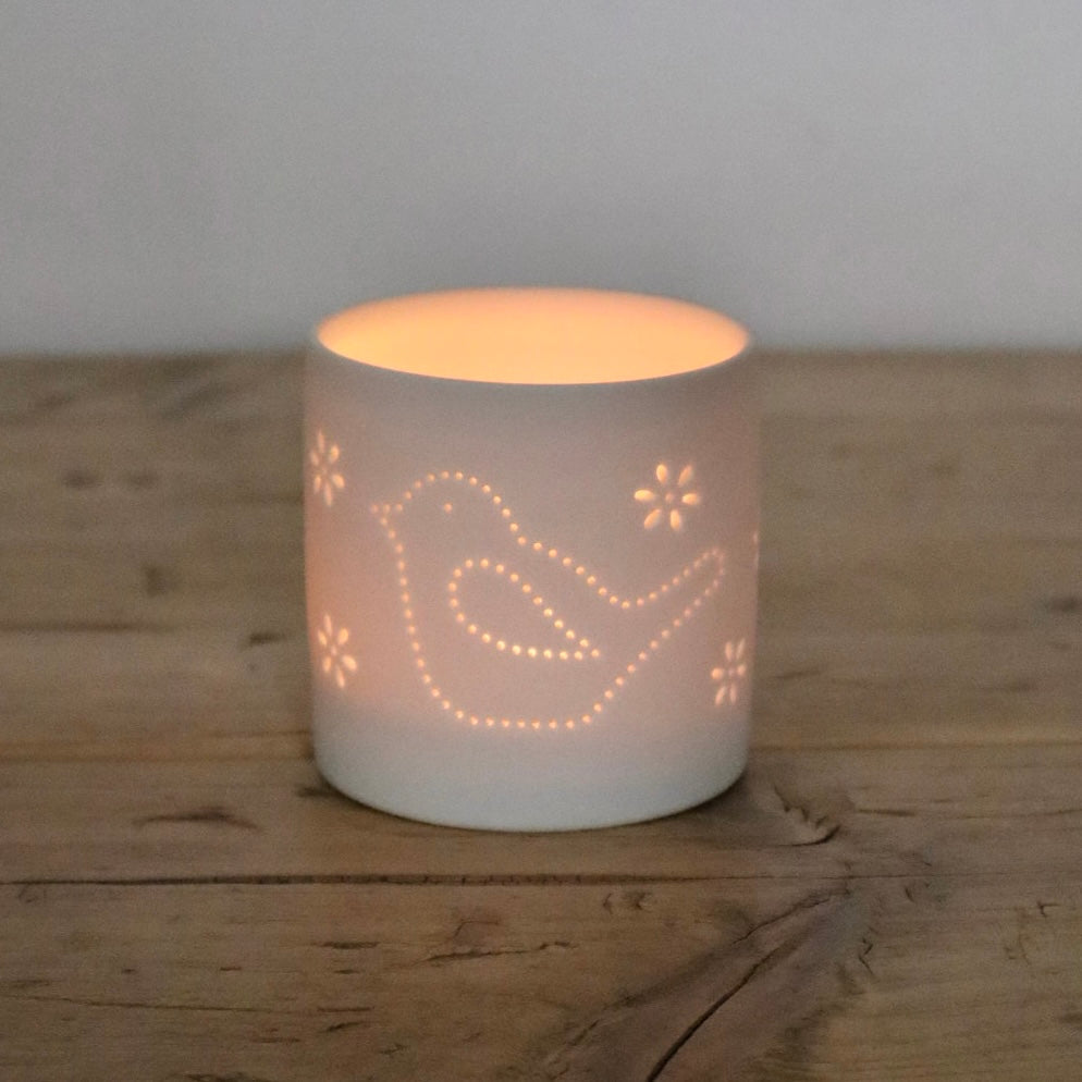 Cut-Out Bird Tea Light Holder | Nature-Inspired Spring Décor