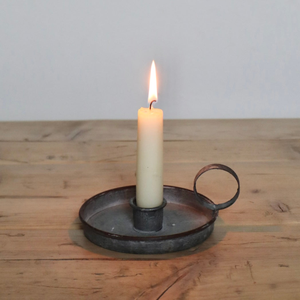 Antique Metal Candle Holder