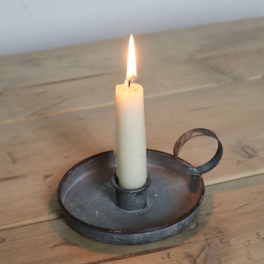 Antique Metal Candle Holder