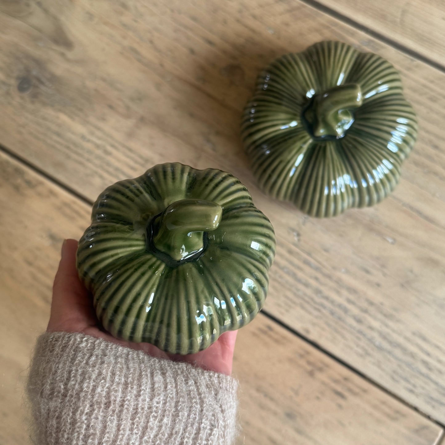 Green Pumpkin Duo