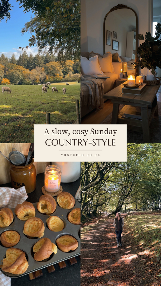 A cosy Sunday in Autumn in the countryside 