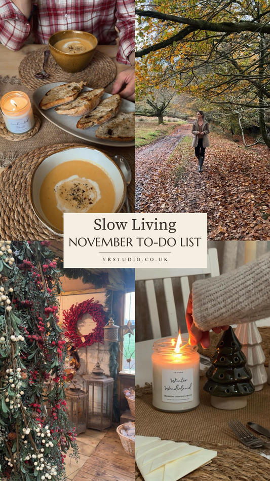 Slow Living in November: Embrace the Beauty of a Slow Life