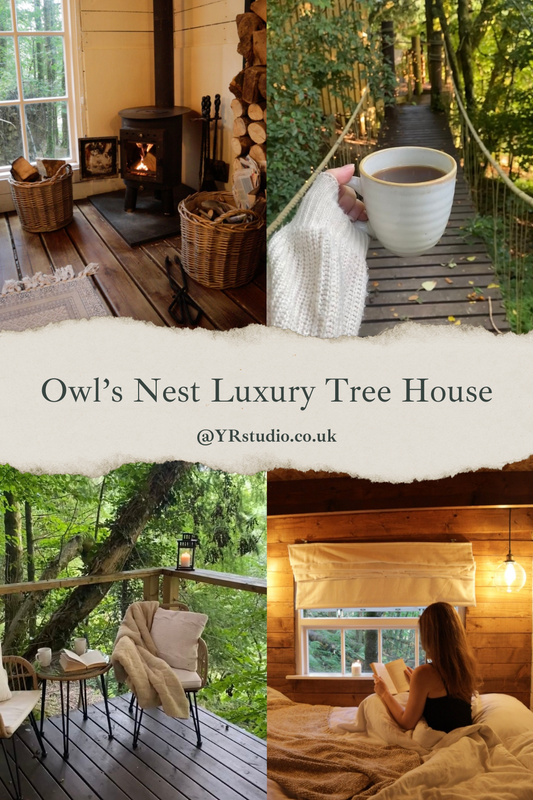 owl's nest luxury tree house in Wales