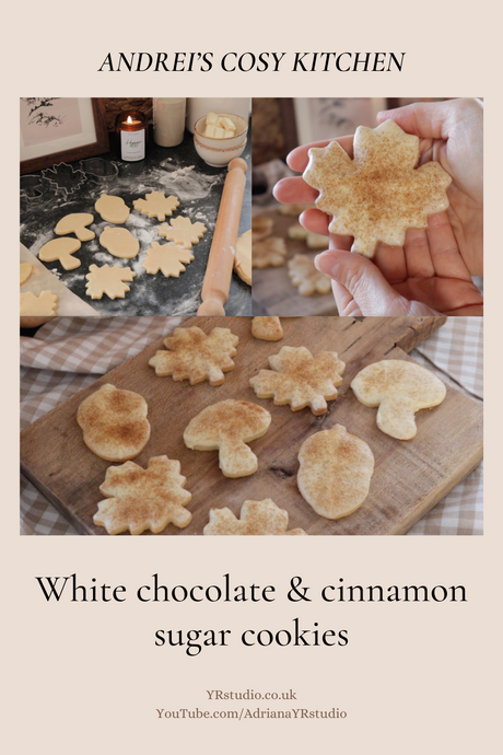 White chocolate & cinnamon sugar cookies