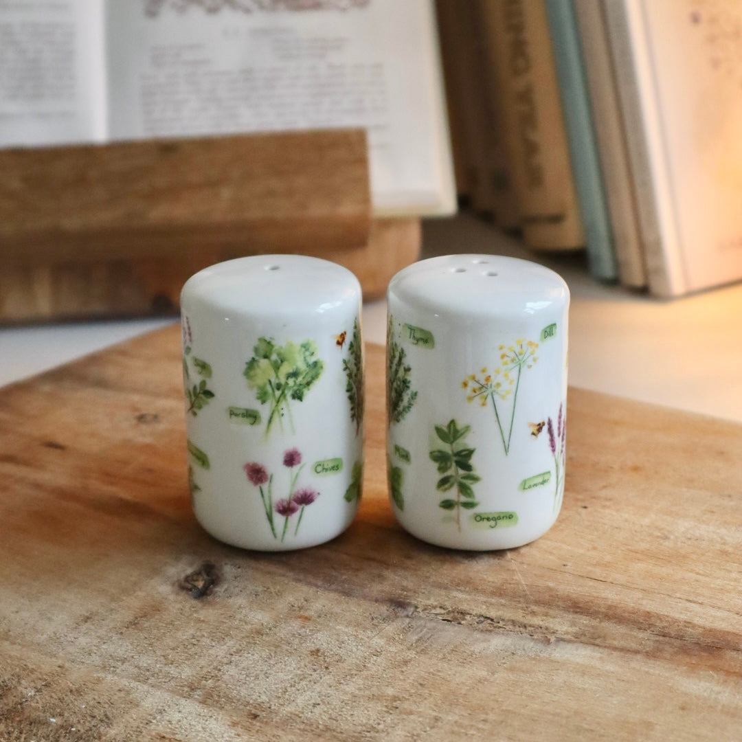 Herb Garden Salt and Pepper Pots
