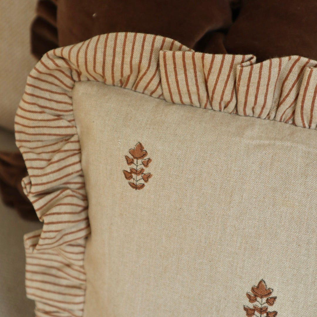 Classic County Block-Printed Cushion