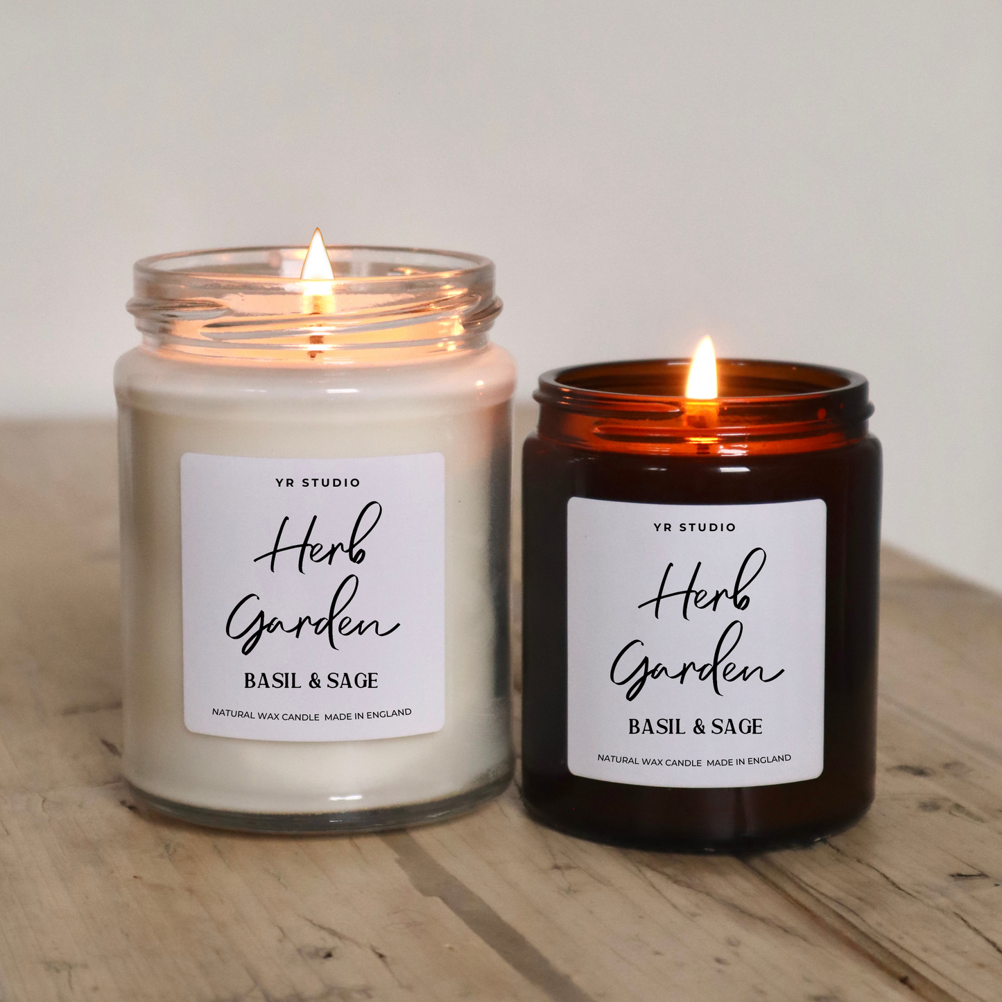 Green Herb Garden Candle, the Essence of English Gardens Indoors