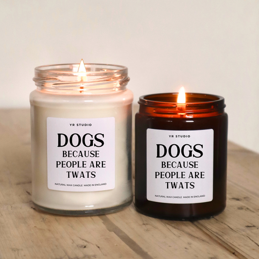 Funny Dog Gift Candle - "People are Twats" - Perfect for Dog Lovers