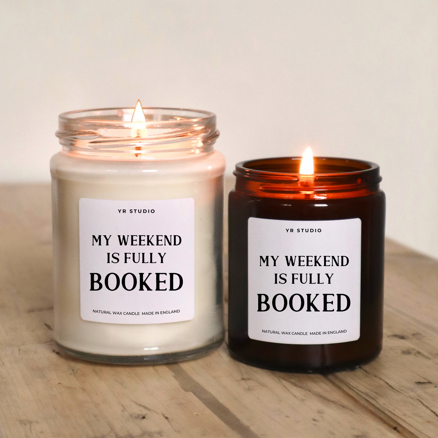 "I'm Fully Booked" Reading Candle - Perfect Literary Gift for Book Lovers