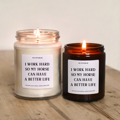 Equestrian Charm with Our Horse Lover Candle Gift