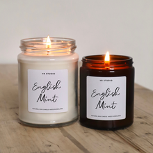 Load image into Gallery viewer, English Mint Natural Wax Candle - Embrace the Aroma of Traditional British Gardens