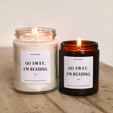 Go Away, I'm Reading Candle: The Ultimate Book Lover's Gift