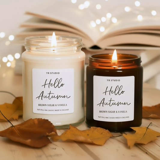 Hello Autumn candle 