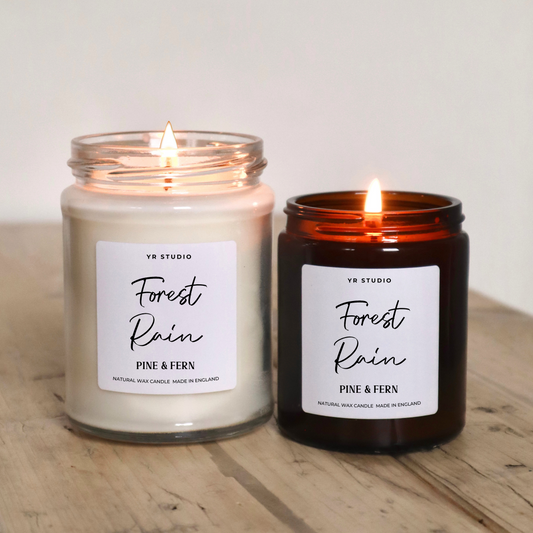 Forest Rain Candle - Embrace the Serenity of English Woodlands 