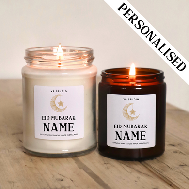 Personalised Ramadan Candle: Celebrate Eid with Customisable Gifts