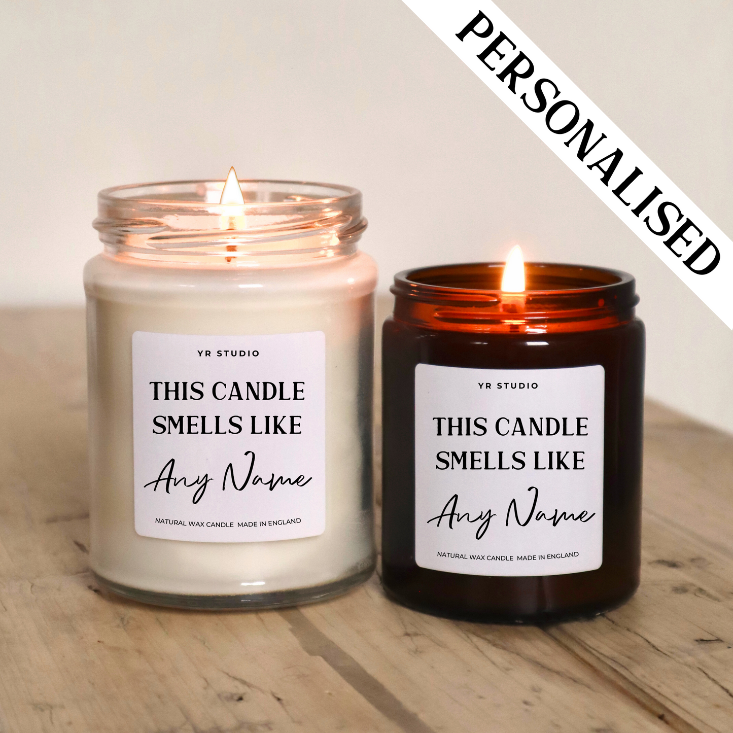 Personalised 'Smells Like' Candle - Funny Custom Gift for Best Friend, Sister | Unique Birthday Presents