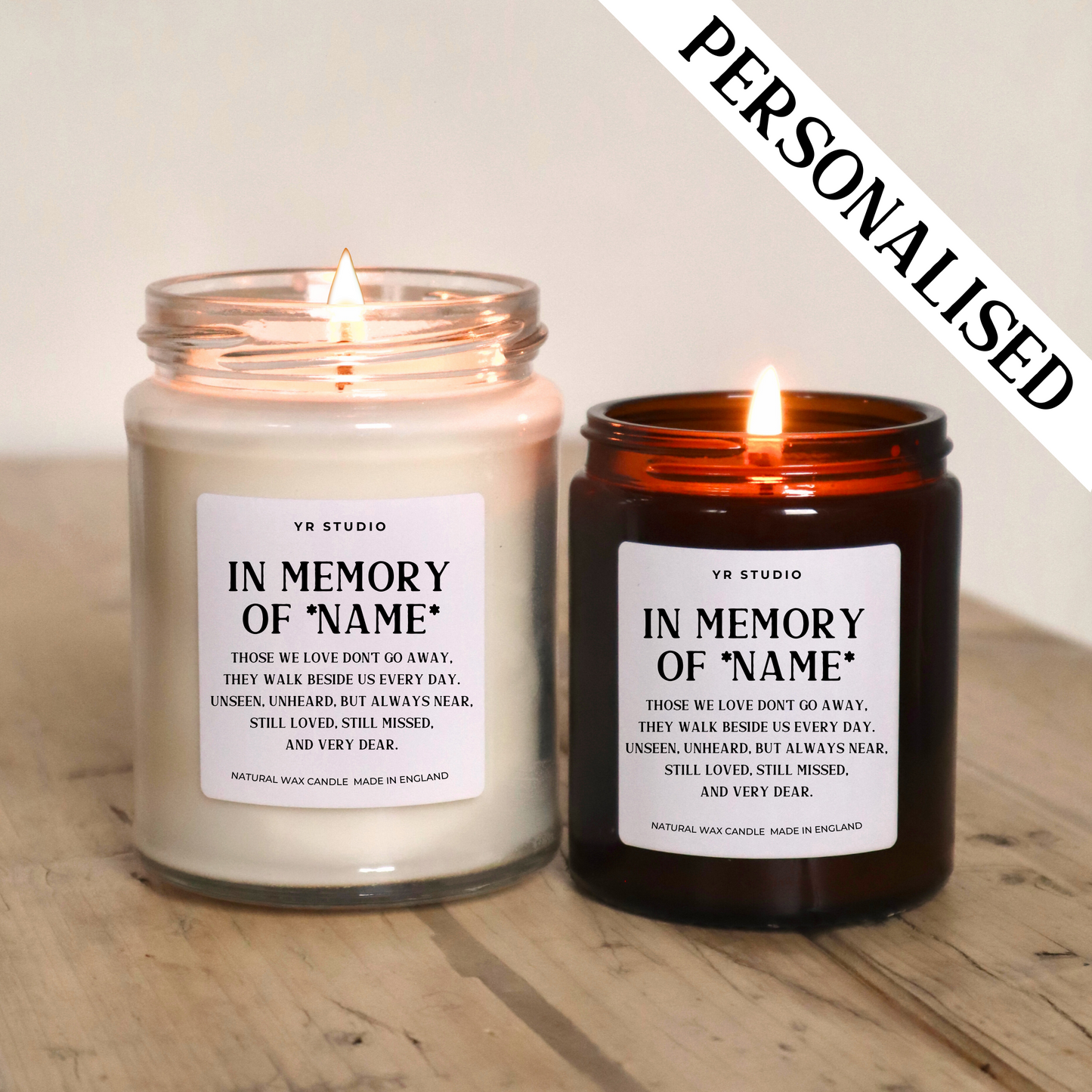 Personalised Memorial Candle: Honouring Loved Ones with Custom Candle