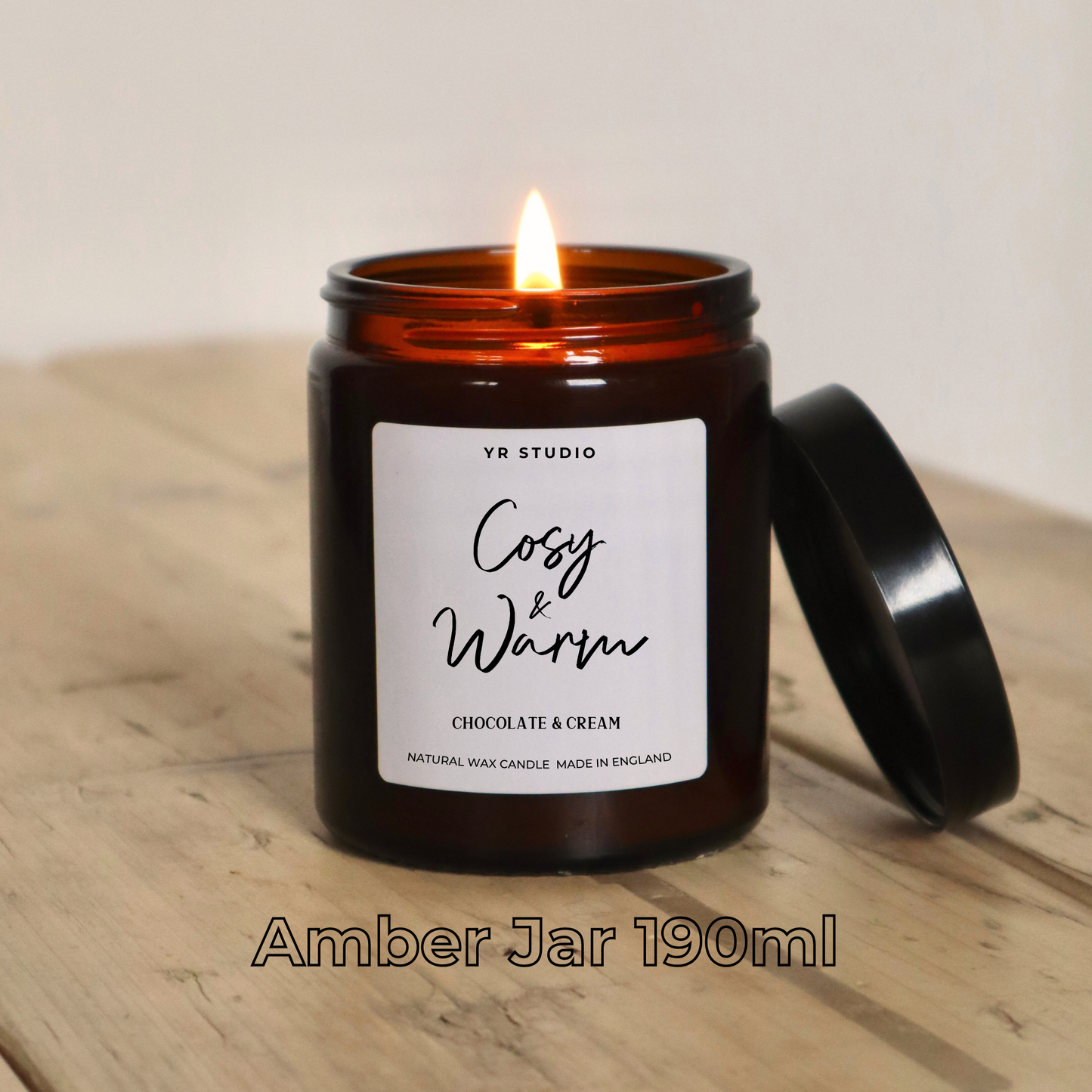 Warm & Cosy Natural Wax Candle - Perfect for Autumn & Winter