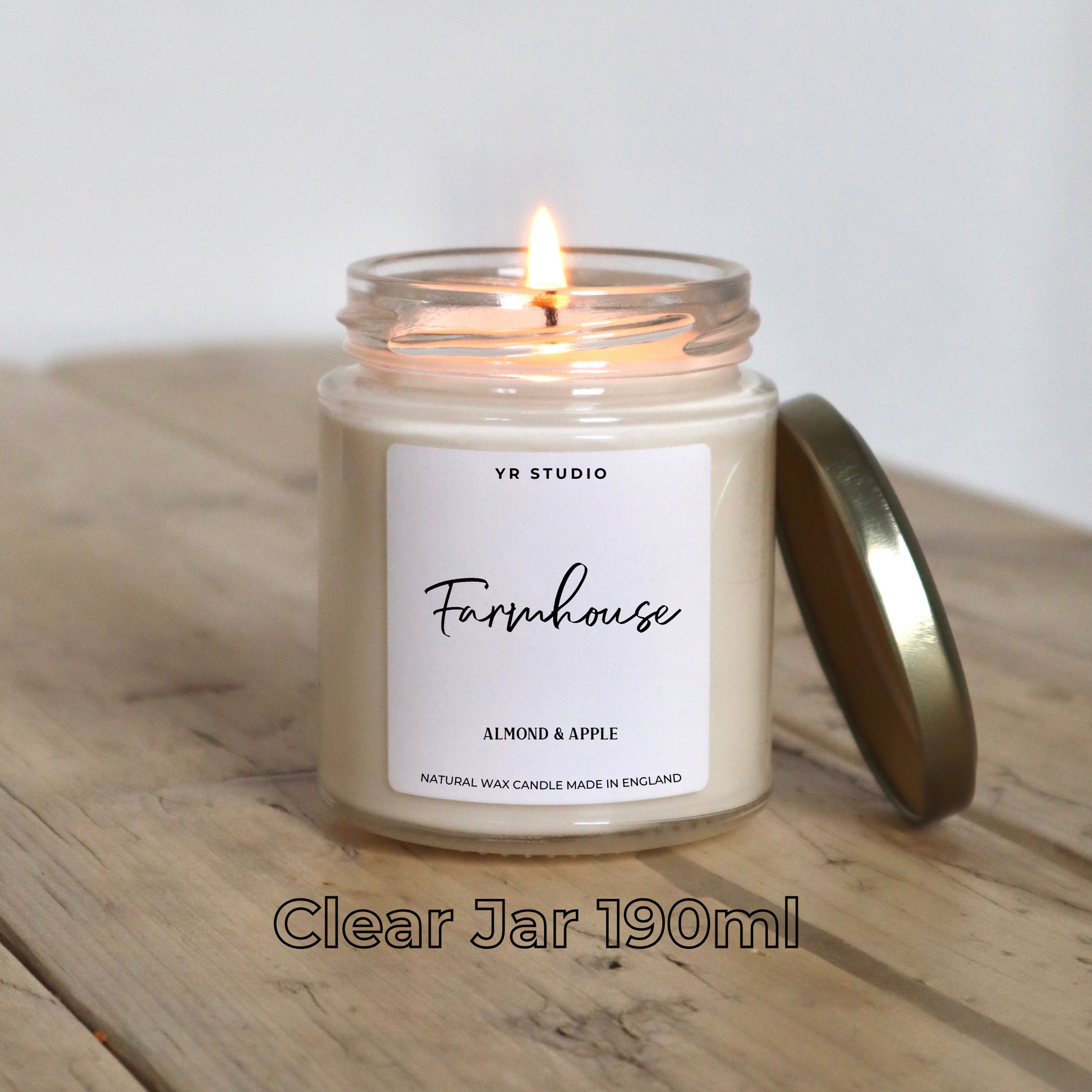 Farmhouse Candle - Sweet Almond & Apple, Inspired by Countryside