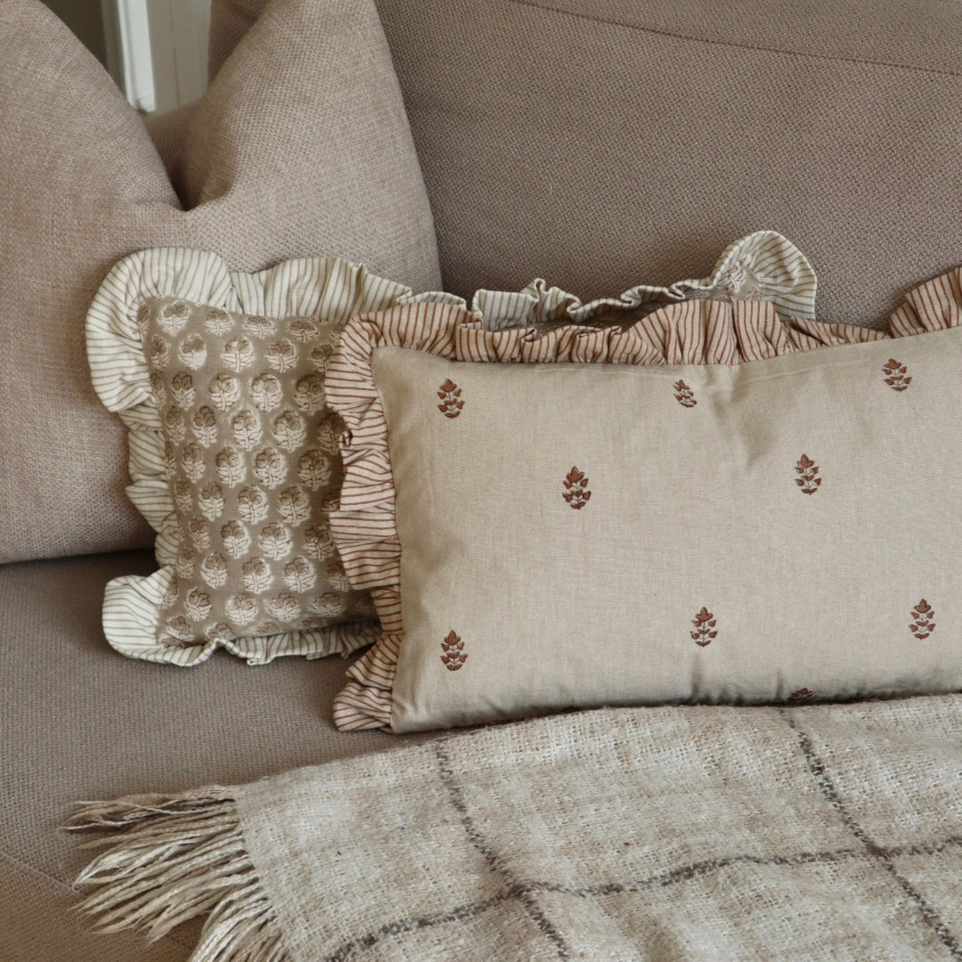 Classic County Block-Printed Cushion