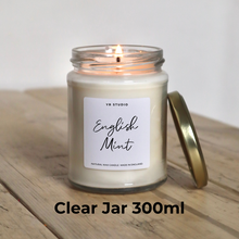 Load image into Gallery viewer, English Mint Natural Wax Candle - Embrace the Aroma of Traditional British Gardens