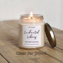 Load image into Gallery viewer, Enchanted Library Bookish Candle: Ultimate Gift for Book Lovers