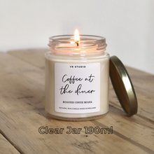 Load image into Gallery viewer,  Coffee At The Diner Candle | Roasted Coffee Beans Scent for Autumn &amp; Winter