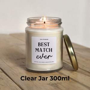 Best Match Ever Candle - Unique & Funny Dating Anniversary Gift