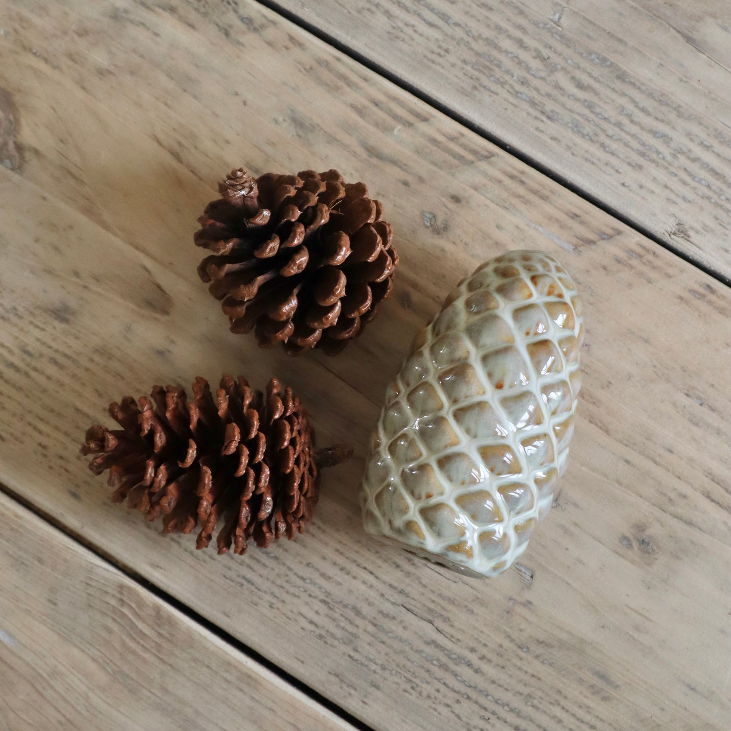 Ceramic Pine Cone Decoration