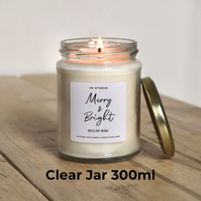 Load image into Gallery viewer, &quot;Merry and Bright&quot; Mulled Wine Christmas Candle