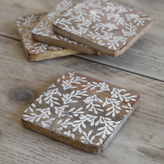 Set of 4 Wood Coasters
