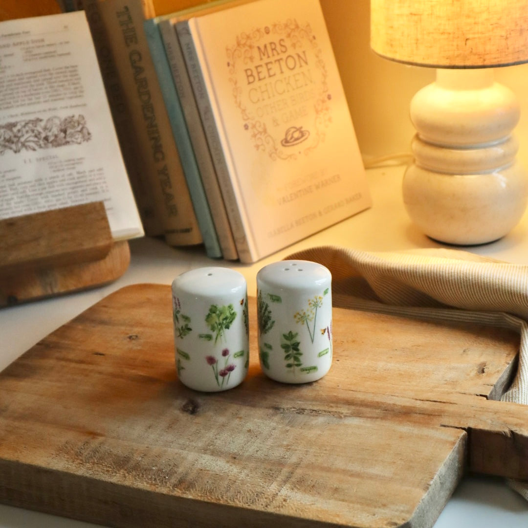 Herb Garden Salt and Pepper Pots