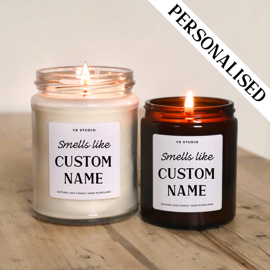Personalised 'Smells Like' Candle - Funny Custom Gift for Best Friend, Sister | Unique Birthday Presents