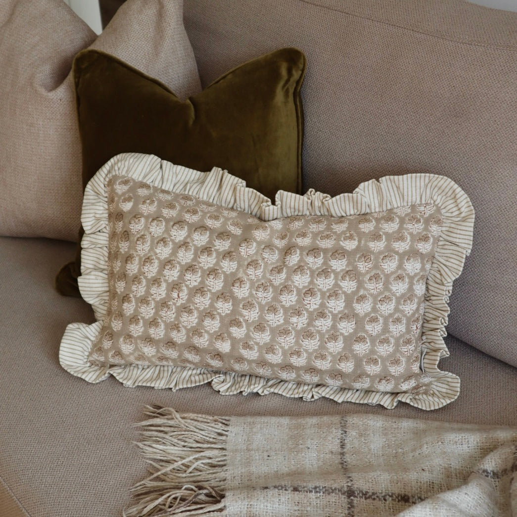 Classic County Block-Printed Cushion