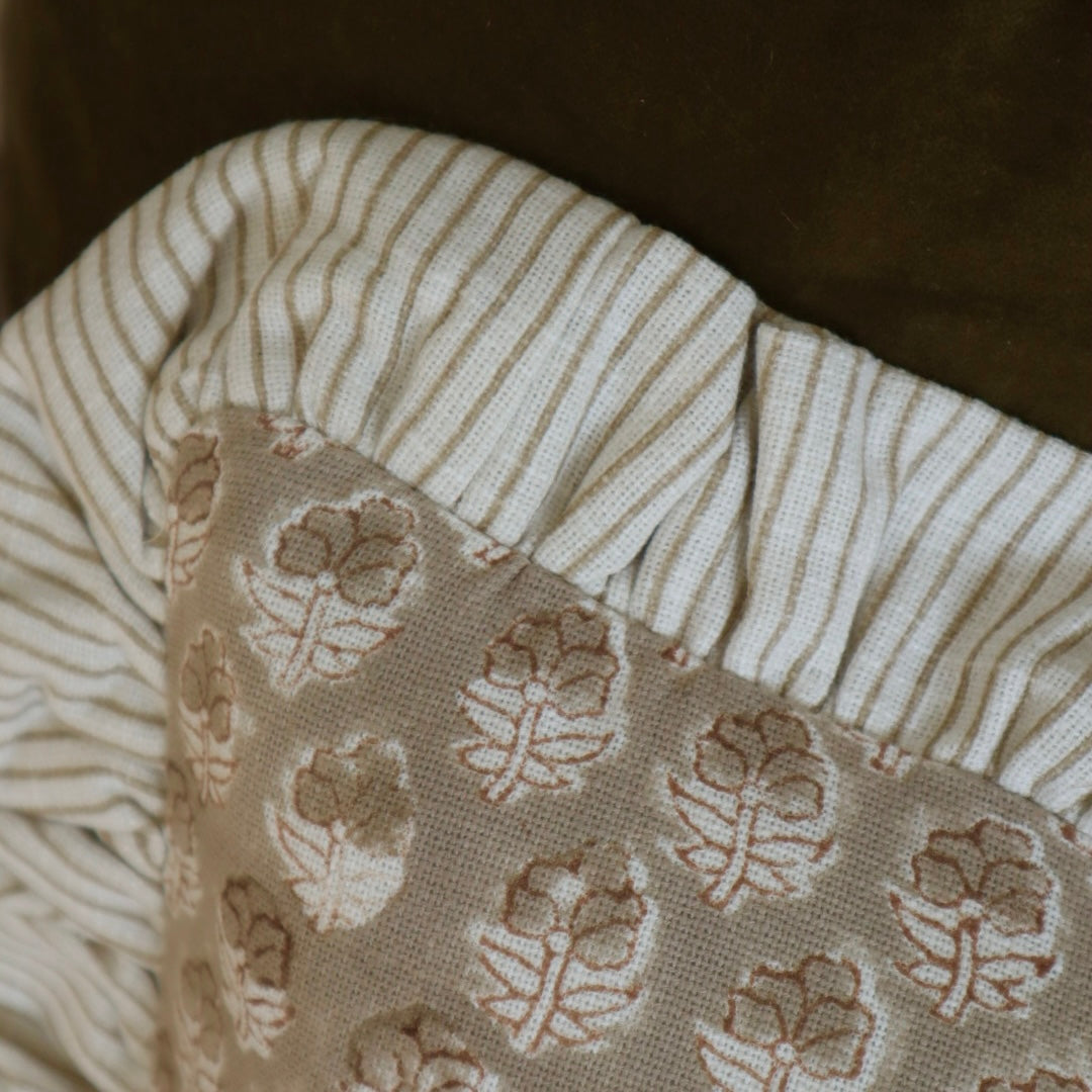 Classic County Block-Printed Cushion