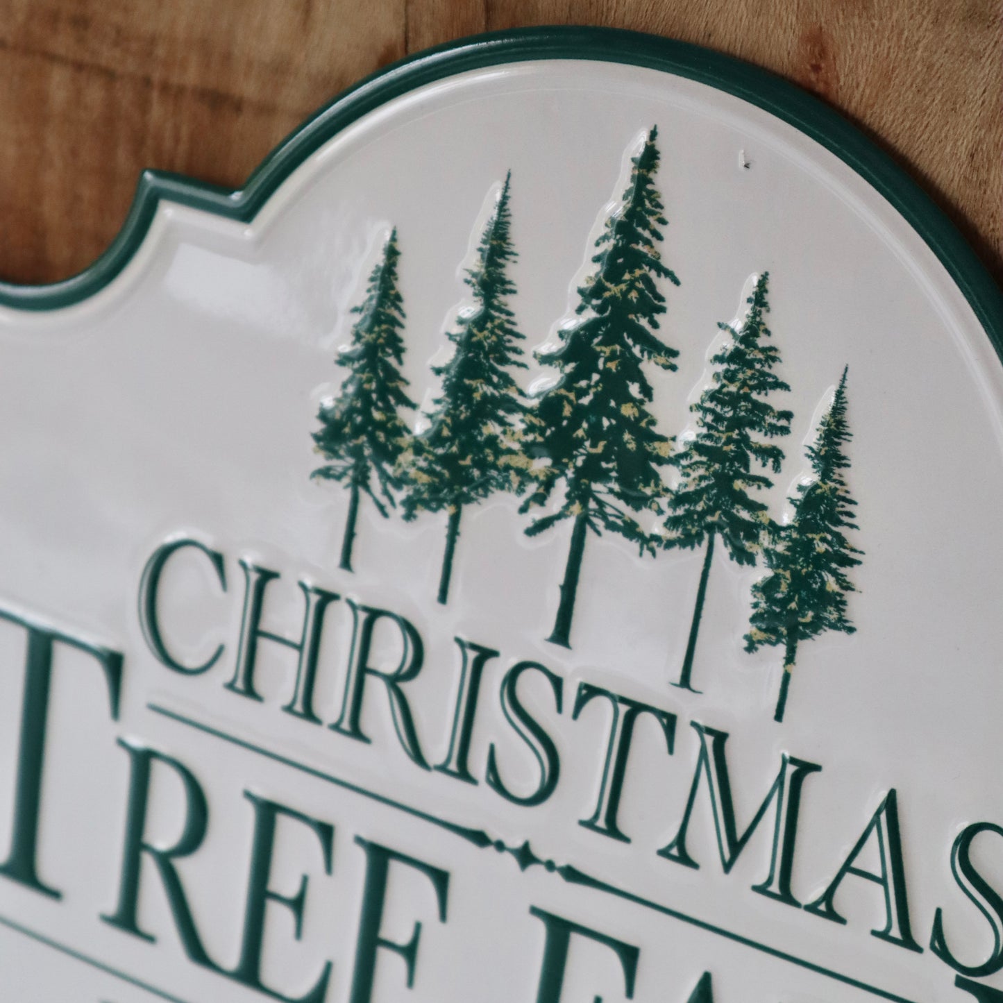 Christmas Tree Farm Metal Sign 30cm