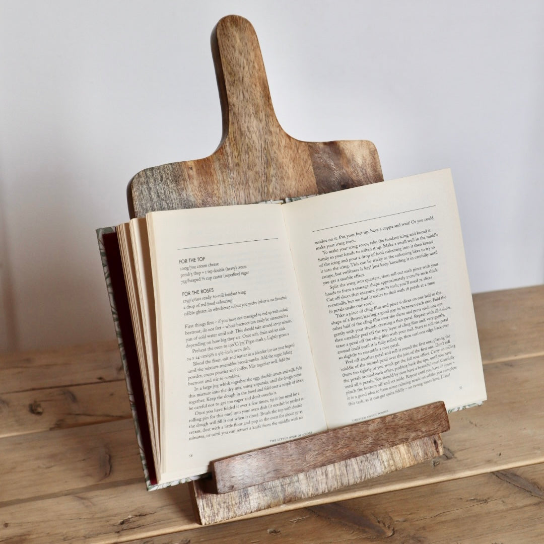 Rustic Recipe Book Stand