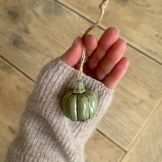 Green Hanging Pumpkin