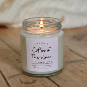 "Coffee At The Diner" Roasted Coffee Bean Candle