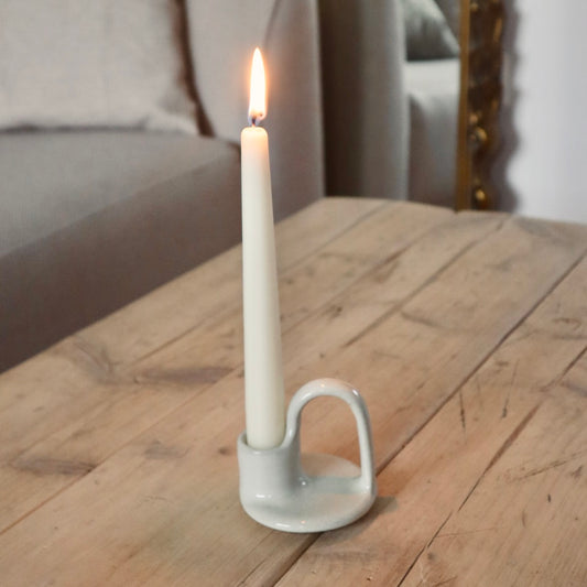 Rustic Neutral Candle Holder